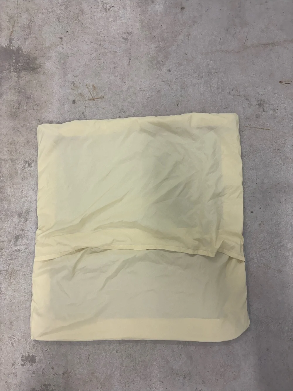 Square Soft Yellow and Dark Gray Pillow Sham